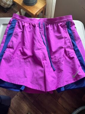 Nike Mens Magenta Athletic Shorts